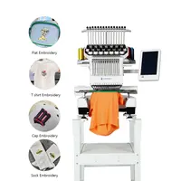 Máquina de bordar camisetas computarizada de una sola cabeza, 15 agujas, máquina de coser bertina b880