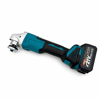 Meuleuse d'angle industrielle sans fil 21V à moteur sans balais 6500 tr/min 125mm robuste pour la découpe de barres d'armature sur les chantiers de construction