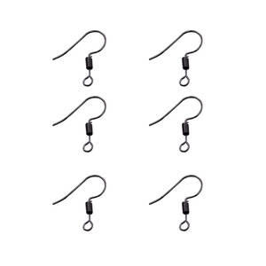Crochets d'oreilles en métal argenté pour la fabrication de bijoux, accessoires DIY, apprêts, crochet à ressort de 9 mm avec boucle pour boucles d'oreilles, artisanat - Product Image 4