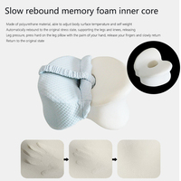 Nouveau style Contour orthopédique en mousse à mémoire de forme pour les jambes et les genoux avec sangle pour les dormeurs latéraux