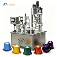 Machine de scellage automatique pour capsules de café en aluminium, machine de remplissage de dosettes Nespresso avec couvercles en aluminium