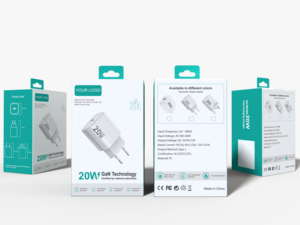 <span class=keywords><strong>Adaptateur</strong></span> de charge USB-C Justlink PD 20W GaN avec prise EU US UK, chargeur mural USB-C avec protection ignifuge pour <span class=keywords><strong>iPhone</strong></span> - Product Image 4