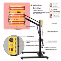 Lámpara de Curado Infrarroja de Onda Corta de Alta Calidad para Pintura Automotriz, AC 220-240V 2600W, para Secado de Pintura de Automóviles
