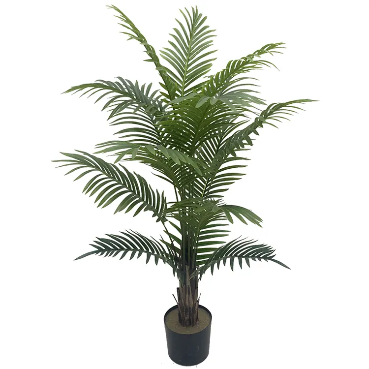 Groene Plastic Areca Kunstmatige Planten Phoenix Palmboom Met Pot 130 Cm
