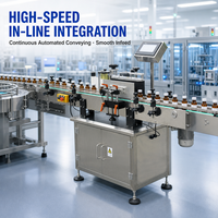 Machine d'étiquetage automatique de bouteilles rondes PF-2510 pour l'emballage alimentaire, des boissons et des cosmétiques, permettant de gagner du temps