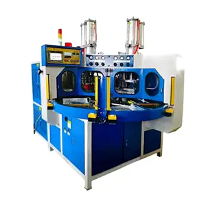 Heat product 8KW 4 Working Stations Turntable Welding and CuttingHF Equipment for PVC Medical Bags