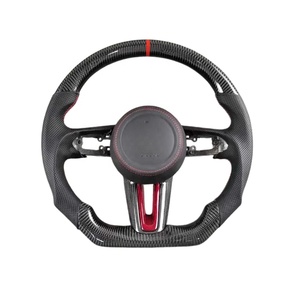 <span class=keywords><strong>Volante</strong></span> de Cuero y Fibra de Carbono con LED Calefactable Personalizado para <span class=keywords><strong>Mazda</strong></span> <span class=keywords><strong>3</strong></span> BK BP F1 Shape Sedan 2019 2020 2021 2022 2023 2024 2025 2026 - Product Image 2