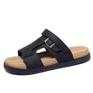 Chaussons d'intérieur pour hommes, antidérapants, à semelles épaisses, avec rembourrage insonorisant, chaussons à semelle souple pour hommes - Product Image 3