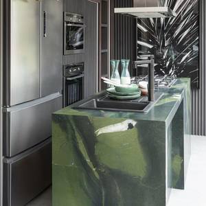 Di lusso Avocatus marmo verde mobili <span class=keywords><strong>tavolino</strong></span> da caffè per sala da pranzo Villa all'aperto per bagno e cucina isola controsoffitti - Product Image 3