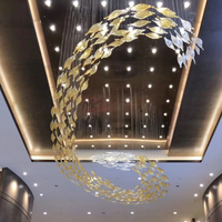 Pas cher Prix Banquet Hall Villa Lampe Suspendue Show Room Projet Personnalisé De Luxe Moderne Led Lustre Maison Pendentif Lumières