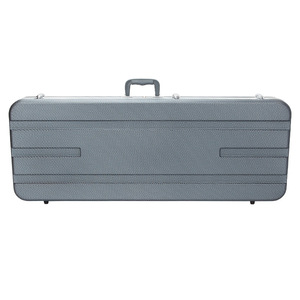 Estuche de <span class=keywords><strong>guitarra</strong></span> de plástico ABS cuadrado gris claro Estuche protector de bajo de <span class=keywords><strong>guitarra</strong></span> eléctrica Ligero - Product Image 2