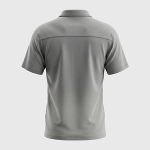 Polo en tricot uni pour homme, manches courtes, respirant, séchage rapide, décontracté, pour le golf, logo personnalisé - Product Image 2