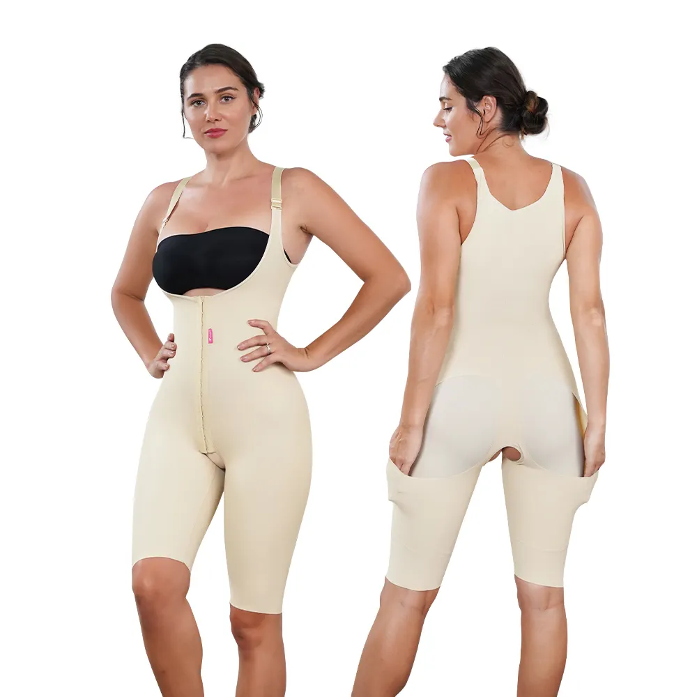 S-SHAPER BBL Stage 2 Fajas Colombianas Para Mujer Post Cirurgia Corpo Inteiro Butt Shapewear Com Zipper De Body Shaper Para Mulheres