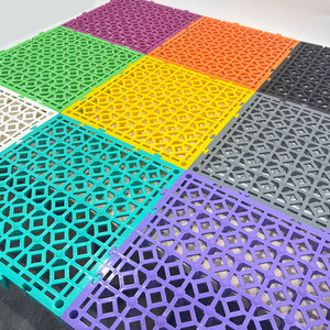 Tapis de sol emboîtables pour drainage, 40x40x4.0cm, pour laveries automobiles et ateliers de réparation, livraison directe usine Sunny Weather SW-ZH014 - Product Image 4
