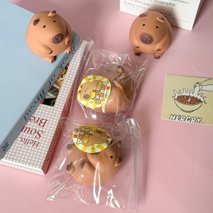 Juguete Sensorial de Capibara, Material TPR, para Aliviar el Estrés, Descompresión, Rebote Lento, Juguete Antiestrés para Niños - Product Image 5