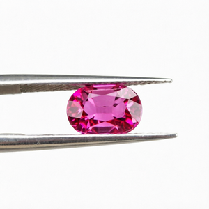 Pierre précieuse rouge naturelle de Birmanie, rubis, taille ovale 2x3mm, traitée, pour bijoux fins - Product Image 1