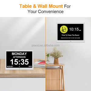 Horloge murale numérique 15 \ "à gradation automatique horloge analogique alarme jour Date mois année affichage démence <span class=keywords><strong>Alzheimer</strong></span> horloge de bureau avec facultés affaiblies - Product Image 6