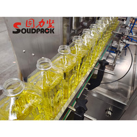 Machine de remplissage automatique d'huile de coco et de piment Solidpack |   Machine d'embouteillage d'huile comestible avec filtre