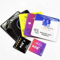 Plaque NFC en acrylique époxy programmable 13,56 MHz N TAG213, plaque de table de restaurant, autocollant NFC pour avis Google