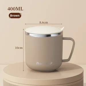 แก้วกาแฟสแตนเลสสำหรับข้าวโอ๊ตน่ารัก เหมาะสำหรับชงนม แก้วอาหารเช้า สไตล์ใหม่ ใช้ได้ทั้งชายและหญิง - Product Image 6