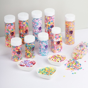 Décoration de pâtisserie : Sucre décoratif en tranches, sucre solide, sucre en forme de gâteau, donut, crème glacée, <span class=keywords><strong>ruban</strong></span> en forme de cœur, morceaux de sucre en bouteille - Product Image 2