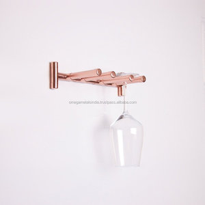 Estante para copas de vino montado en la pared, soporte de almacenamiento enfriador para vino, whisky, cerveza en Bar u Hotel, fabricado por Barware Supplier - Product Image 4