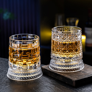 <span class=keywords><strong>Verre</strong></span> à whisky rotatif 280 ml, <span class=keywords><strong>verre</strong></span> à bière créatif en <span class=keywords><strong>cristal</strong></span> de qualité supérieure, <span class=keywords><strong>verre</strong></span> à liqueur avec base, <span class=keywords><strong>verre</strong></span> à vin moulé à la main - Product Image 2