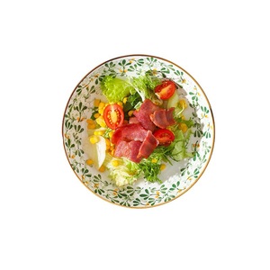 Trắng sứ đồ ăn tấm gốm Bát Phương Tây Sản phẩm xương Trung Quốc Vòng bữa ăn tối - Product Image 1