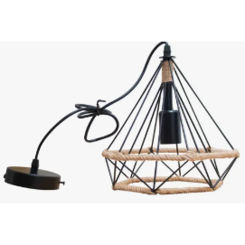 Lampada lampadario Vintage minimalista 60W Design contemporaneo sospensione rettangolare per arredamento ristorante calda luce bianca Base E12 - Product Image 2