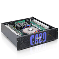 Amplificateur de puissance professionnel CA20 2*1000W 8ohm stéréo double canal classe H, corps métallique 4 ohms, 20Hz-20KHz, XLR