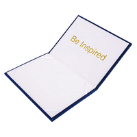 Porte-documents en velours A5 pour diplôme et certificat, avec logo personnalisé pour la remise des diplômes