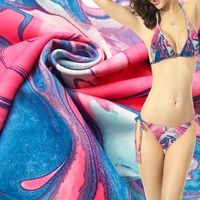 Étoffe Nylon Spandex extensible de Yoga, maillot de bain, étoffe à imprimés numériques fleurs pour vêtements de sport