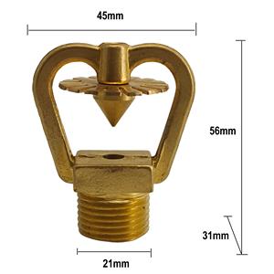 Dn15/20 סוג פתוח מים אש ממזרים ראש מערכת הדבקת אש גמישה עם מהירות בינונית - Product Image 5