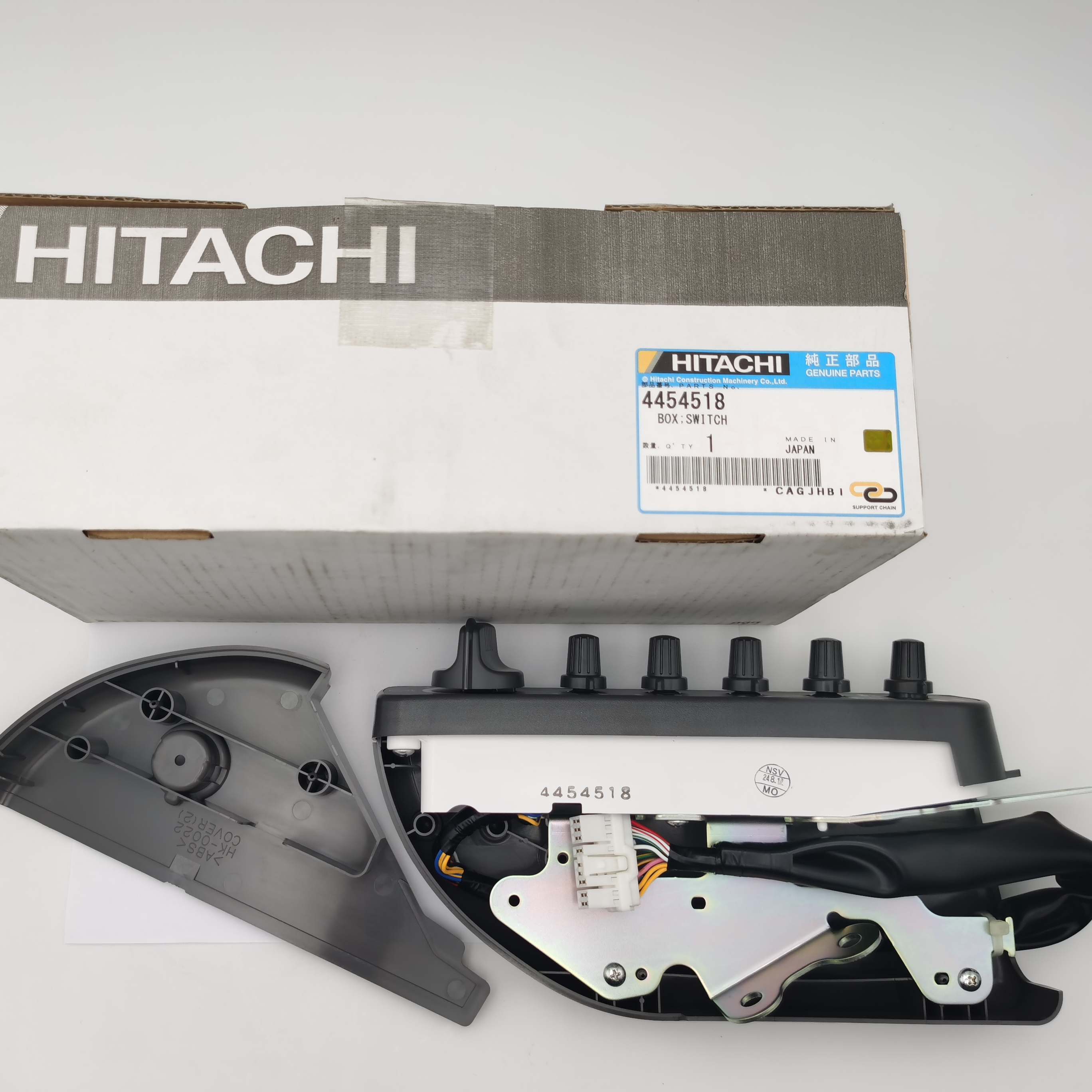 Original Hitachi Excavator Control Switch Box Panel 4454518 for