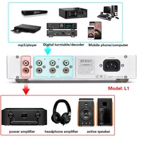 BRZHIFI L1B BT 5.0 çözme A sınıfı Preampifier 21 amplifikatör kurulu 2.1 kanal tiz bas ve orta ayar hifi ön amp