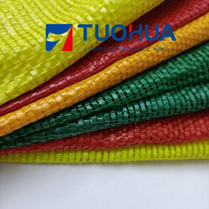 Lưới dây kéo túi nhựa màu đỏ cam <span class=keywords><strong>PP</strong></span> Ống Leno lưới lưới túi 50*80cm - Product Image 5