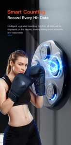 Cible de <span class=keywords><strong>boxe</strong></span> musicale intelligente, machine d'entraînement électronique, équipement de frappe pour entraînement, mur de frappe avec gants de MMA - Product Image 3
