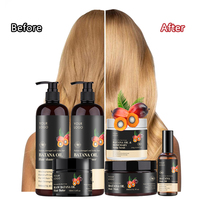 Marque Blanche Soin Capillaire Sans Sulfate à l'Huile de Batana Biologique du Honduras Shampooing et Après-Shampooing Nourrissant pour Cheveux Afros
