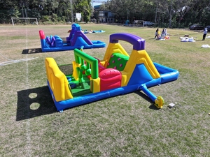 Structure gonflable commerciale en PVC pour adultes et enfants, jeu de fête, parcours d'obstacles humide/sec avec toboggan/<span class=keywords><strong>piscine</strong></span> à balles/escalade - Product Image 6