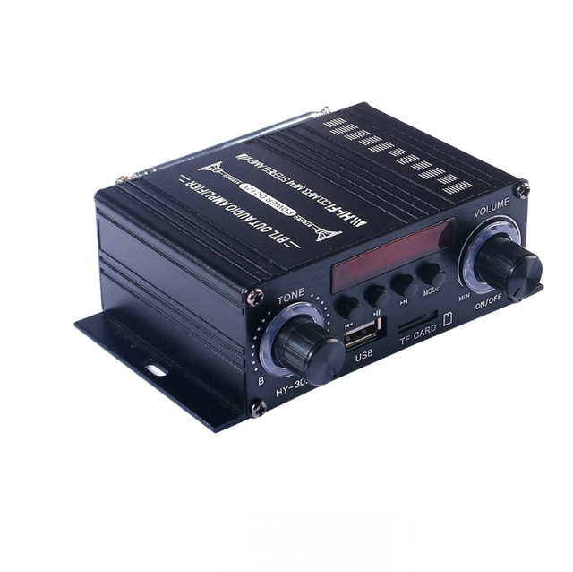 HiFi Car Audio 5.0 Blue Tooth 30W*2 Dual-Channel Digital Amplifier with USB TF Card Lossless Desktop Speaker (12V)