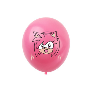 Globos de látex estampados con tema de erizo sónico de 12 pulgadas Globos de dibujos animados súper sónico para decoraciones de fiesta y suministros de <span class=keywords><strong>cumpleaños</strong></span> - Product Image 6