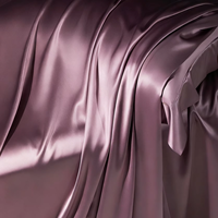 Literie en soie lilas pour hôtel de luxe Ensemble de 4 pièces 100% soie Durable et résistant à l'usure, prenant en charge les services de personnalisation du logo