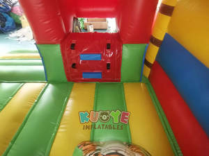 Château sautant <span class=keywords><strong>gonflable</strong></span> combiné de <span class=keywords><strong>toboggan</strong></span> de château plein d'entrain de forêt tropicale d'Amazone de PVC durable commercial avec la glissière pour des enfants - Product Image 6