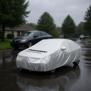 Funda para Auto Compacta Plateada de 3L, Protección UV para Sedanes y Coupés de hasta 4.75M de Longitud, Acabado Mate, Material de Poliéster - Product Image 2