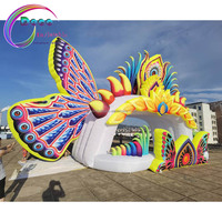 Tente gonflable de publicité de grande scène de papillon, dôme gonflable de couverture d'étape pour l'événement