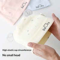 Gorro para Bebé Recién Nacido de 0 a 3 Meses, Primavera/Otoño, Algodón Fino de Doble Capa, Diseño sin Costuras, Lindo Dibujo Animado para Niños y Niñas, Protege