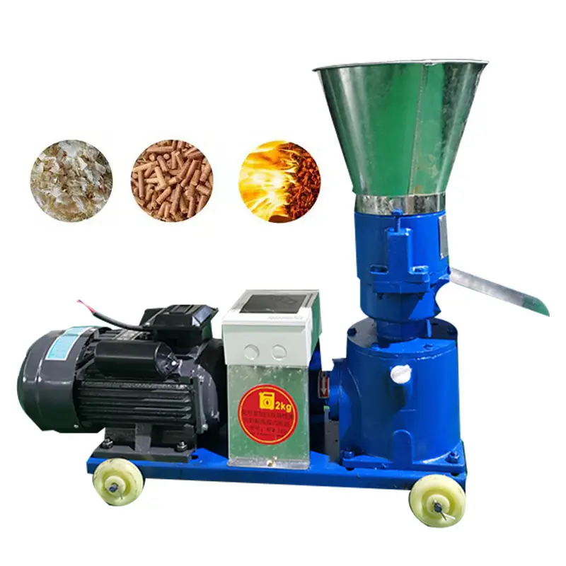 Small-power Household Pelet Machine Wood Pellet 4KW Lace Pellet Mill Machine 150 220v Wood Pellet Making Machine Provided 80