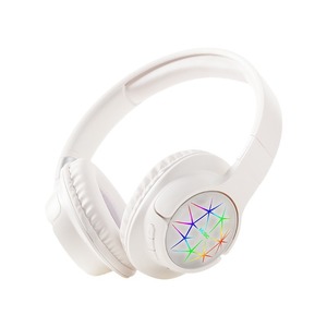 Wireless Headphones Over Ear Bluetooth With Led Light Touch <b>Control</b> For Music Sports <b>Gaming</b> White - Product Image 1