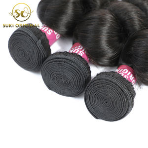 Manusia Hd Swiss Lace Wig Grosir Gelombang Longgar Brasil <span class=keywords><strong>Sensual</strong></span> Remy Rambut Tenun Bundel - Product Image 4