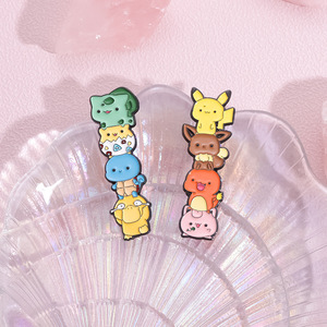 Épingles en alliage Kawaii <span class=keywords><strong>Pikacu</strong></span> de haute qualité, 2 couleurs, 5,5 cm, mignonnes broches - Product Image 4